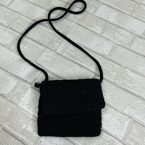 The Sak crochet Black Crossbody Bag